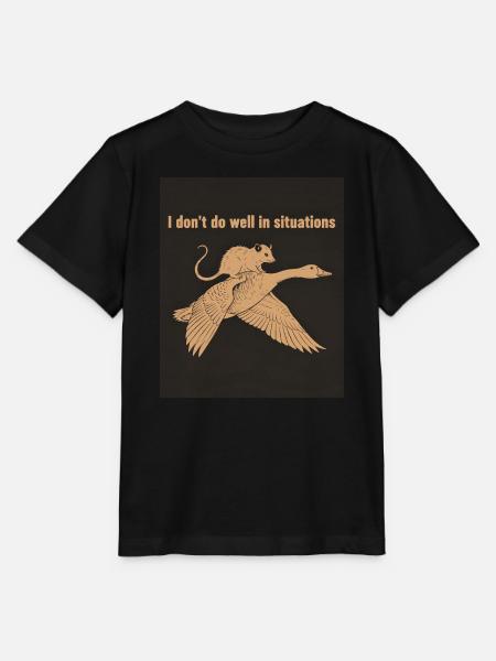 Dino Surf am Strand - Stanley/Stella Kinder T-Shirt MINI CREATOR - Schwarz