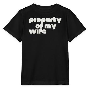 Propriété de ma femme - T-shirt bio MINI CREATOR Stanley/Stella Enfant - noir - Devant - Mikhail (115cm)