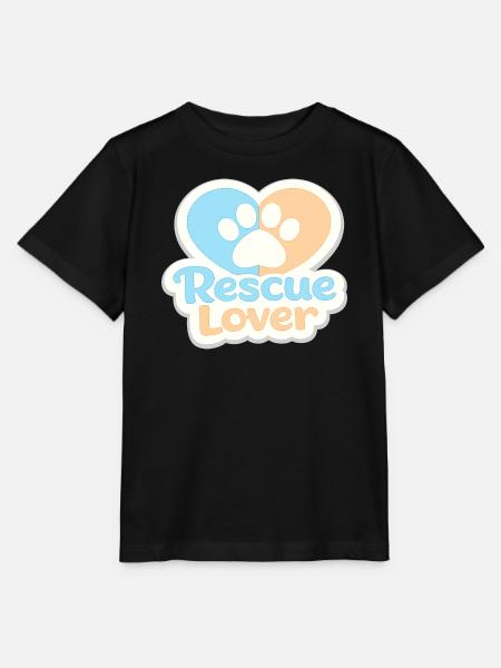 Rescue Lover Pfotenherz - Stanley/Stella Kinder T-Shirt MINI CREATOR - Schwarz