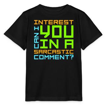 Puis-je vous intéresser à un commentaire sarcastique Lustig - T-shirt bio MINI CREATOR Stanley/Stella Enfant - noir - Devant - Mikhail (115cm)