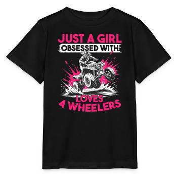 Quad ATV Femme Fille Quad Quad - T-shirt bio MINI CREATOR Stanley/Stella Enfant - noir - Devant - Mikhail (115cm)