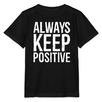 Reste toujours positif - T-shirt bio MINI CREATOR Stanley/Stella Enfant - noir - Devant - Mikhail (115cm)