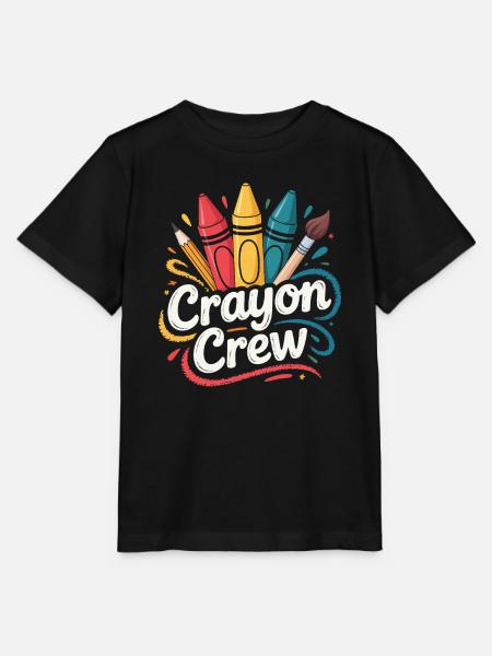 Crayon Crew Farbexplosion - Stanley/Stella Kinder T-Shirt MINI CREATOR  - Schwarz