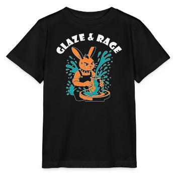 Glaze & Rage - Punk Bunny - Stanley/Stella MINI CREATOR Kids’ T-Shirt - black - Front - Mikhail (115cm)