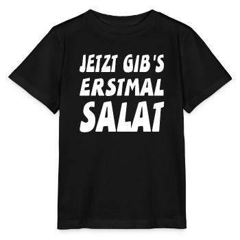 Salat - Stanley/Stella Kinder T-Shirt MINI CREATOR  - Schwarz - Vorne - Mikhail (115cm)