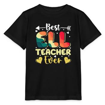 Professeur ELL Langue anglaise - T-shirt bio MINI CREATOR Stanley/Stella Enfant - noir - Devant - Mikhail (115cm)