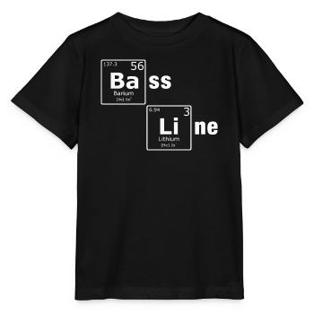 Bass Line PSE Periodic Table Elements Nerd - Stanley/Stella MINI CREATOR Kids’ T-Shirt - black - Front - Mikhail (115cm)