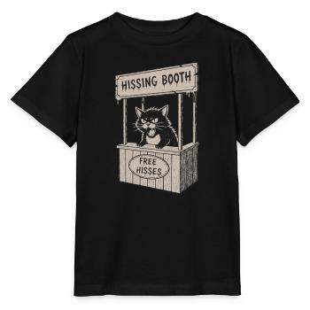 Cat stand in the Hissing Booth - Stanley/Stella MINI CREATOR Kids’ T-Shirt - black - Front - Mikhail (115cm)