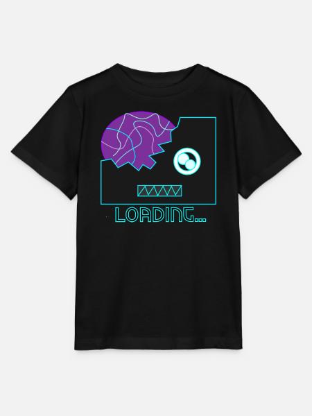 Cyberpunk Roboter-Neon - Stanley/Stella Kinder T-Shirt MINI CREATOR - Schwarz