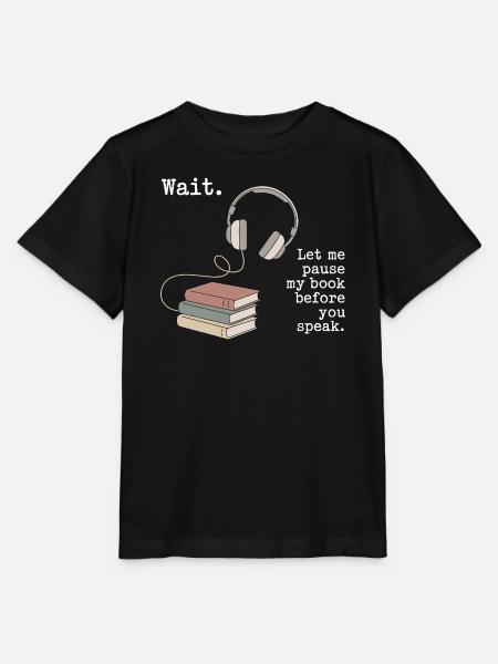 Hörbuch Kopfhörer Bücher - Stanley/Stella Kinder T-Shirt MINI CREATOR - Schwarz