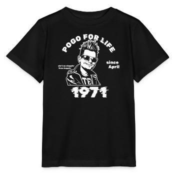 55. Birthday Pogo for life since 04/1971 - Stanley/Stella MINI CREATOR Kids’ T-Shirt - black - Front - Mikhail (115cm)