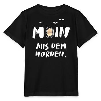 moin aus dem norden - Stanley/Stella Kinder T-Shirt MINI CREATOR  - Schwarz - Vorne - Mikhail (115cm)