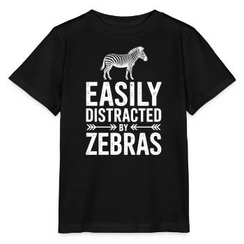 Zebra Sayings Zebras Funny Zebra Gift - Stanley/Stella MINI CREATOR Kids’ T-Shirt - black - Front - Mikhail (115cm)