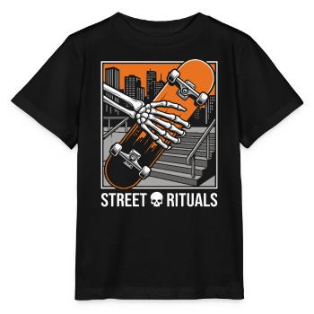 Skater Street Rituals Shirt, Hoodie, Bag und Cap - Stanley/Stella Kinder T-Shirt MINI CREATOR  - Schwarz - Vorne - Mikhail (115cm)