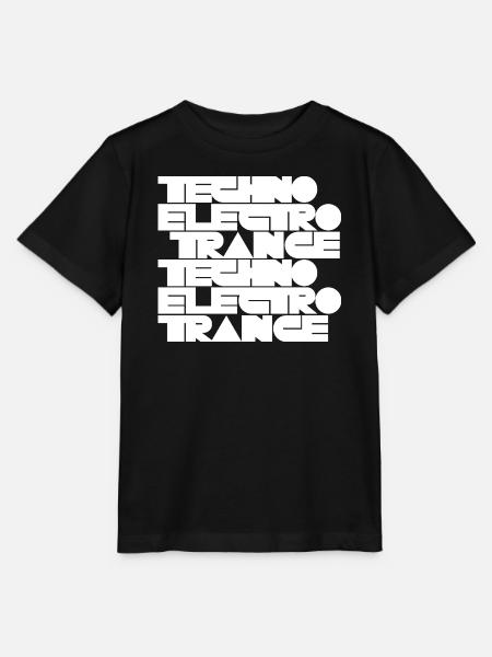 Techno Electro Trance Musik - Stanley/Stella Kinder T-Shirt MINI CREATOR - Schwarz