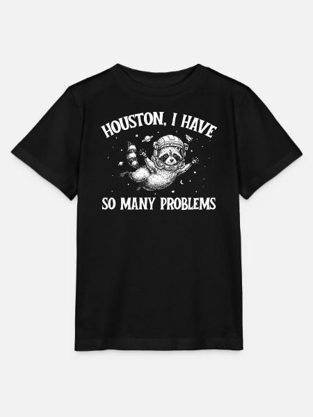 Houston Ich habe so viele Probleme - Stanley/Stella Kinder T-Shirt MINI CREATOR - Schwarz