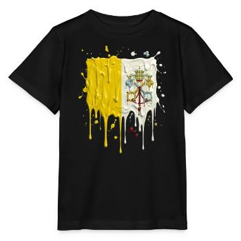 La séparation jaune-blanche du Vatican - T-shirt bio MINI CREATOR Stanley/Stella Enfant - noir - Devant - Mikhail (115cm)