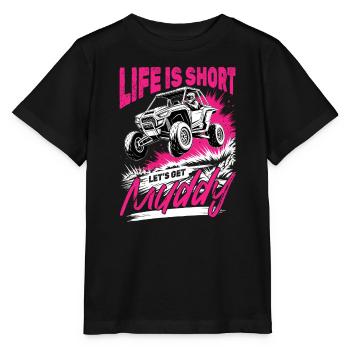 UTV Fille tout-terrain Femme 4 roues côte à côte - T-shirt bio MINI CREATOR Stanley/Stella Enfant - noir - Devant - Mikhail (115cm)