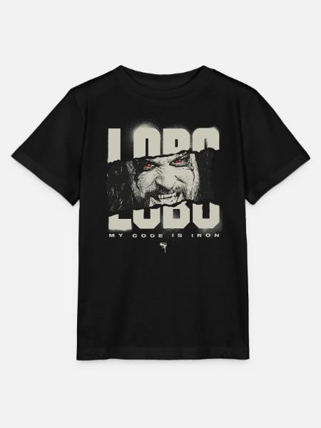 Supergirl Movie Lobo Mit Spruch My Code Is Iron - Stanley/Stella T-shirt MINI CREATOR til børn - sort