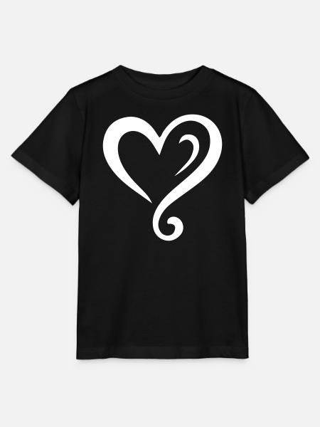Herz Symbol - Stanley/Stella Kinder T-Shirt MINI CREATOR  - Schwarz