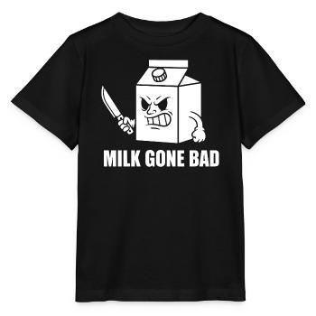 Milk Rotten Rage Cartoon - Stanley/Stella MINI CREATOR Kids’ T-Shirt - black - Front - Mikhail (115cm)