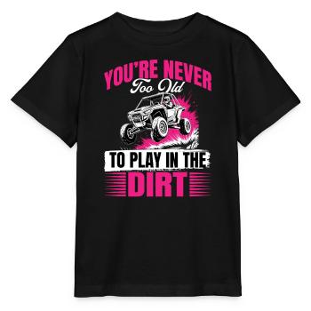 UTV Off Road Girl Woman 4 Wheeler Side by side - Stanley/Stella Kinder T-Shirt MINI CREATOR  - Schwarz - Vorne - Mikhail (115cm)