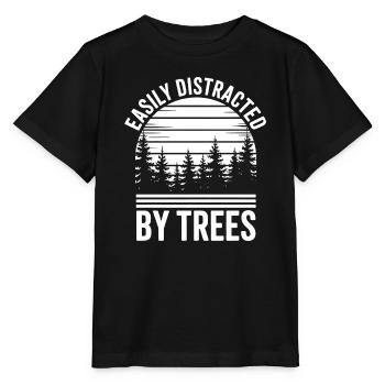 Arbres, Arbres, Arbres, Drôles d’Arbres, Cadeau - T-shirt bio MINI CREATOR Stanley/Stella Enfant - noir - Devant - Mikhail (115cm)