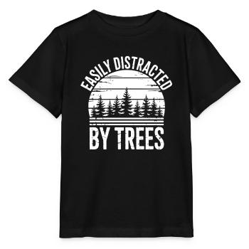 Arbres, Arbres, Arbres, Drôles d’Arbres, Cadeau - T-shirt bio MINI CREATOR Stanley/Stella Enfant - noir - Devant - Mikhail (115cm)