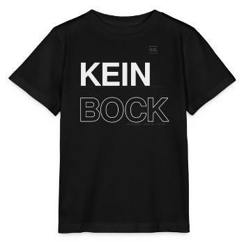Kein Bock Kontrast-Statement - Stanley/Stella Kinder T-Shirt MINI CREATOR  - Schwarz - Vorne - Mikhail (115cm)