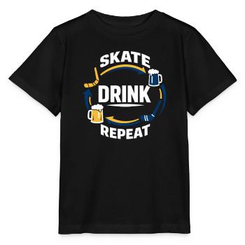 Beer League Hockey Funny Hockey Players Team Humor - Stanley/Stella MINI CREATOR Kids’ T-Shirt - black - Front - Mikhail (115cm)