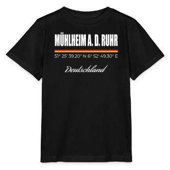 Mühlheim an der Ruhr - Stanley/Stella Kinder T-Shirt MINI CREATOR  - Schwarz - Vorne - Mikhail (115cm)