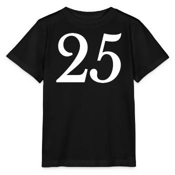 25. 25 ANS. 25e ANNIVERSAIRE. ANNIVERSAIRE 25 ANS. - T-shirt bio MINI CREATOR Stanley/Stella Enfant - noir - Devant - Mikhail (115cm)