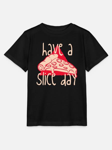 Hab einen Slice Day - Stanley/Stella Kinder T-Shirt MINI CREATOR  - Schwarz
