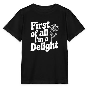 Zunächst einmal bin ich eine Freude - Stanley/Stella Kinder T-Shirt MINI CREATOR  - Schwarz - Vorne - Mikhail (115cm)