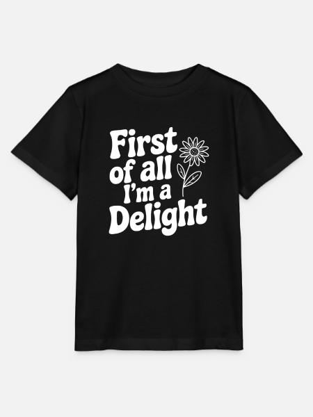 Zunächst einmal bin ich eine Freude - Stanley/Stella Kinder T-Shirt MINI CREATOR - Schwarz