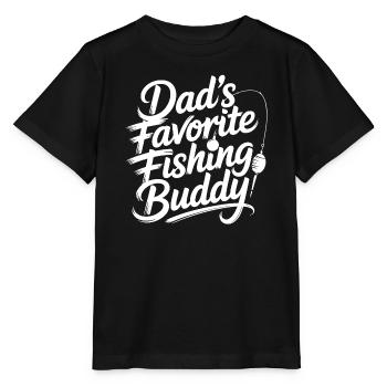Dad's Favorite Fishing Buddy - Stanley/Stella MINI CREATOR Kids’ T-Shirt - black - Front - Mikhail (115cm)
