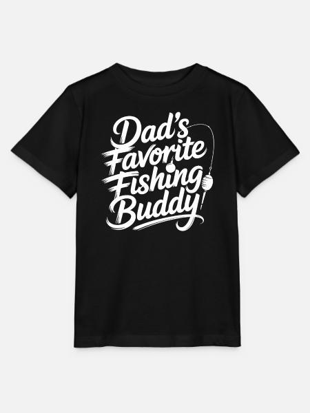 Dad's Favorite Fishing Buddy - Stanley/Stella Kinder T-Shirt MINI CREATOR - Schwarz