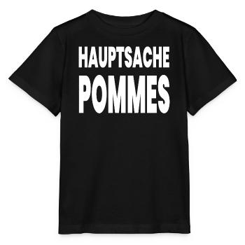 Pommes - Stanley/Stella Kinder T-Shirt MINI CREATOR  - Schwarz - Vorne - Mikhail (115cm)
