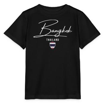 Bangkok Thaïlande, design élégant Bangkok - T-shirt bio MINI CREATOR Stanley/Stella Enfant - noir - Devant - Mikhail (115cm)