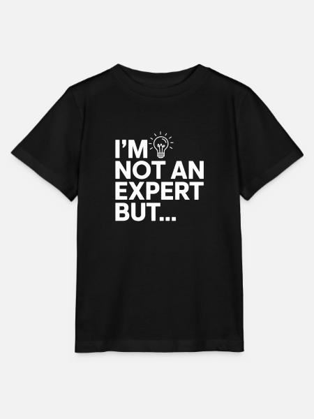 Ich bin kein Experte, aber... - Stanley/Stella Kinder T-Shirt MINI CREATOR - Schwarz