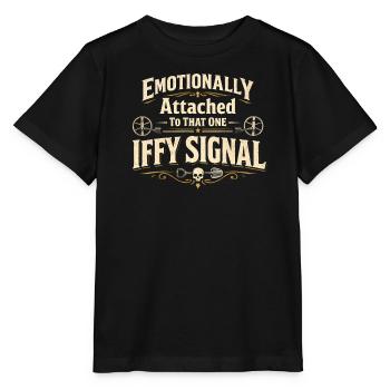 An jedem Signal hängen | Sondeln Detektor - Stanley/Stella Kinder T-Shirt MINI CREATOR  - Schwarz - Vorne - Mikhail (115cm)