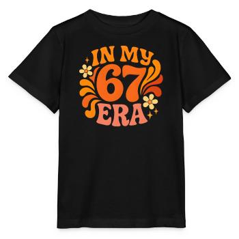In My 67 Era Italian Brainrot Humor Birthday - Stanley/Stella MINI CREATOR Kids’ T-Shirt - black - Front - Mikhail (115cm)