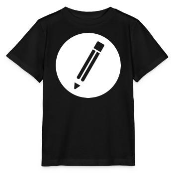 Bleistift - Stanley/Stella Kinder T-Shirt MINI CREATOR  - Schwarz - Vorne - Mikhail (115cm)