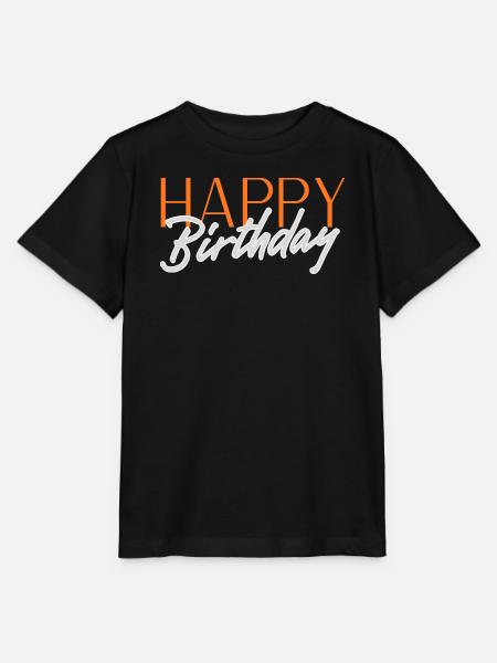 Happy Birthday - Stanley/Stella Kinder T-Shirt MINI CREATOR - Schwarz