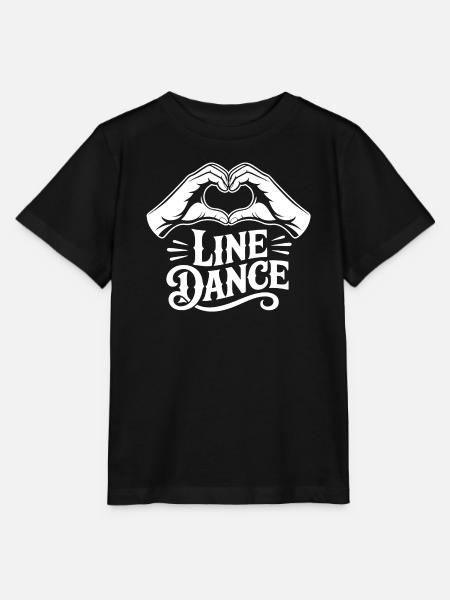 Line Dance Herzhand Logo - Stanley/Stella Kinder T-Shirt MINI CREATOR - Schwarz
