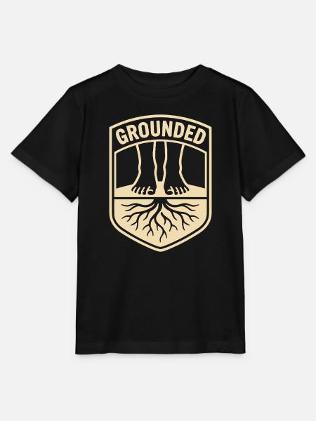 Grounded Achtsamkeit Balance - Stanley/Stella Kinder T-Shirt MINI CREATOR  - Schwarz