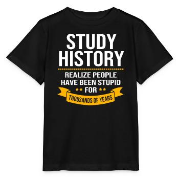 Historical Historian History - Stanley/Stella MINI CREATOR Kids’ T-Shirt - black - Front - Mikhail (115cm)
