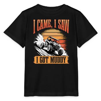 UTV Off Road 4 Wheeler Side by side - Stanley/Stella Kinder T-Shirt MINI CREATOR  - Schwarz - Vorne - Mikhail (115cm)