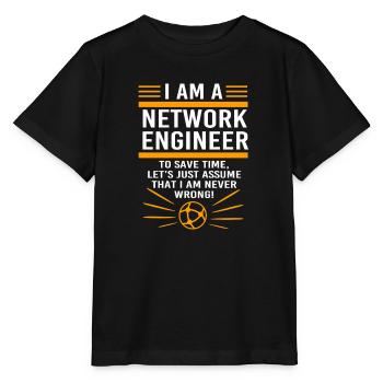 Netzwerk Informatiker Programmierer Admin - Stanley/Stella Kinder T-Shirt MINI CREATOR  - Schwarz - Vorne - Mikhail (115cm)