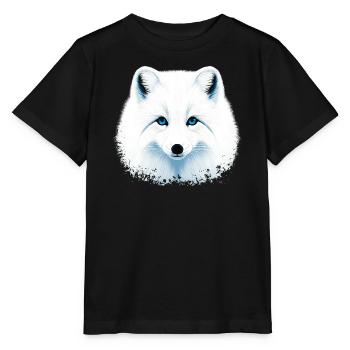 Arctic fox - Stanley/Stella MINI CREATOR Kids’ T-Shirt - black - Front - Mikhail (115cm)